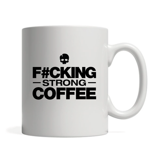 🎁 11oz White Mug - F#cking Strong Coffee (100% off)