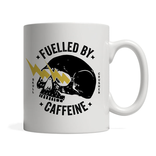 🎁 11oz White Mug - Fuelled By Caffeine (100% off)